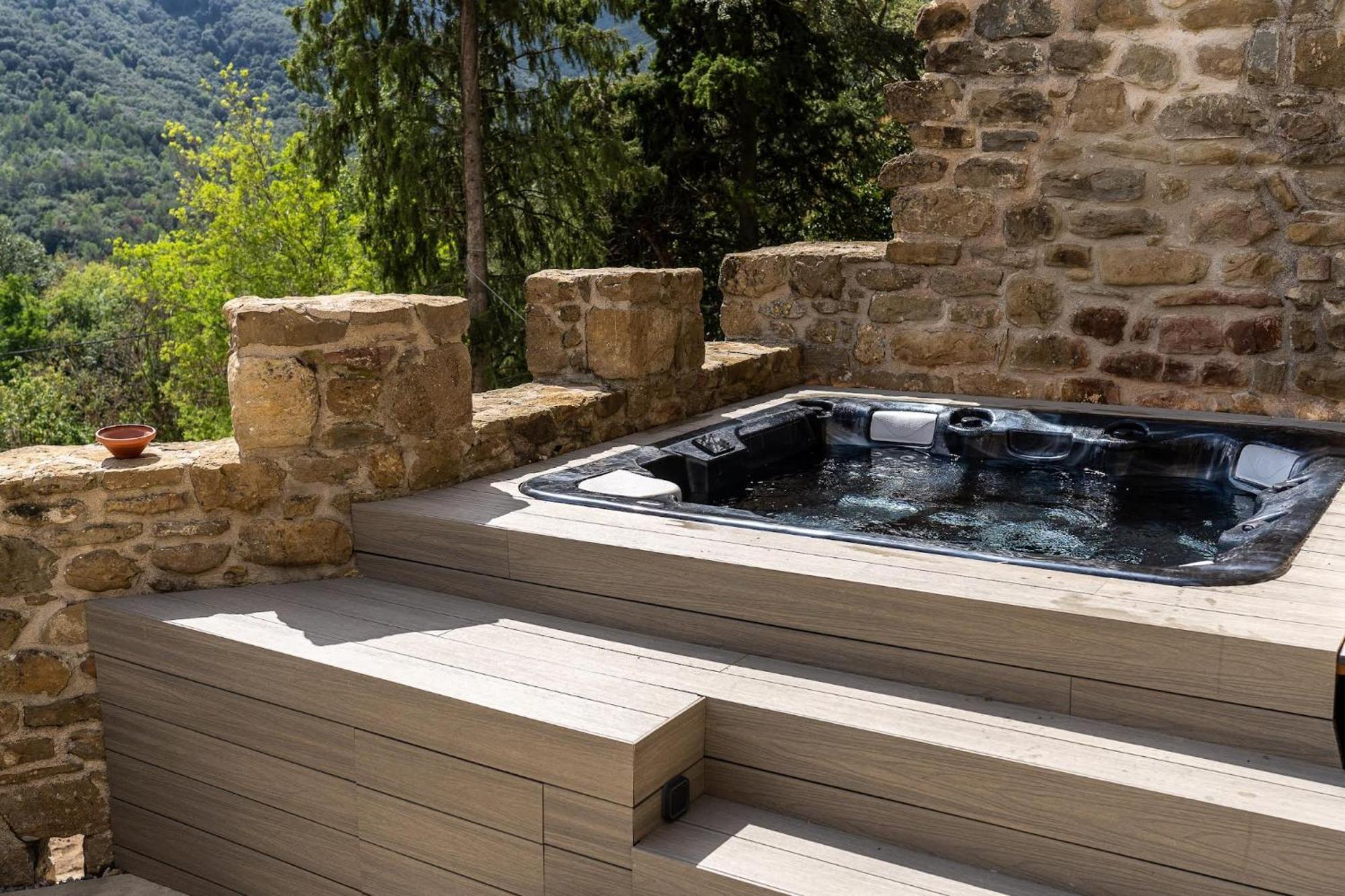 Villa Castell In Girona Sant Miquel de Campmajor Exterior foto